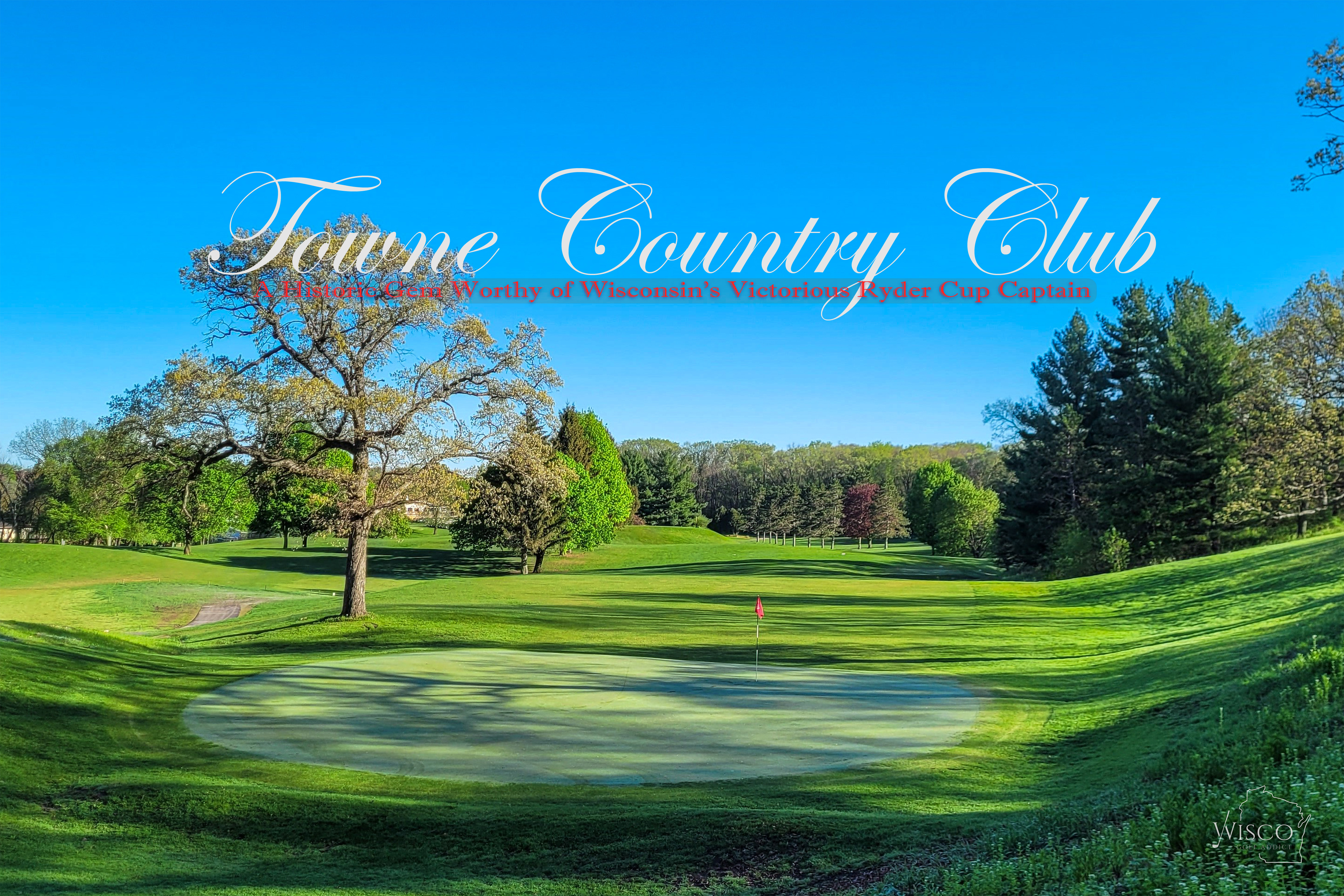 The 236-yard 3rd hole is a brute of a par 3. That tree short and right of the green sees plenty of action. The club house is visible in the distance.